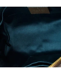 Pre-Owned Gucci Small Ophidia Dome Shoulder Bag Gg Coated Canvas
