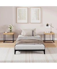 gaomon 6" Twin Metal Bed Frame, Heavy Duty with 600 Lbs Capacity, Steel Slats, No Box Spring, Noise Free, Sturdy.
