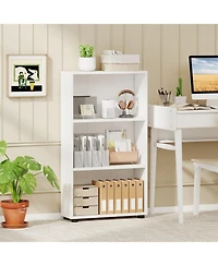 Slickblue 42 Inch 3 Tier Book Shelf with Anti Tip Kit Storage Organizer