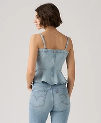 Levi's Women's Anderson Sleeveless Cotton Flounce Top