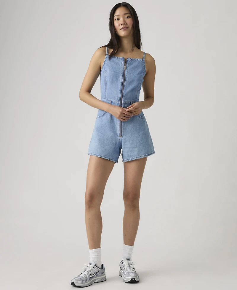 Levi's Women's T2 Square Neck Cotton Romper