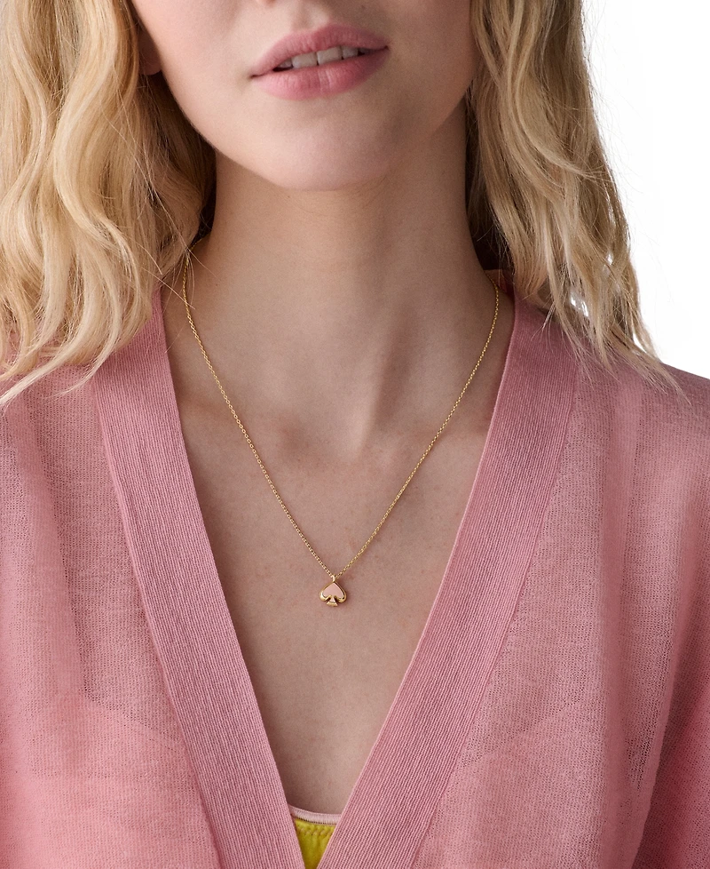 kate Spade new york Gold-Tone Brass Enamel Mini Pendant Necklace