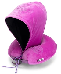 Von Dutch Pinstripe Hooded Memory Foam 11" Travel Neck Pillow