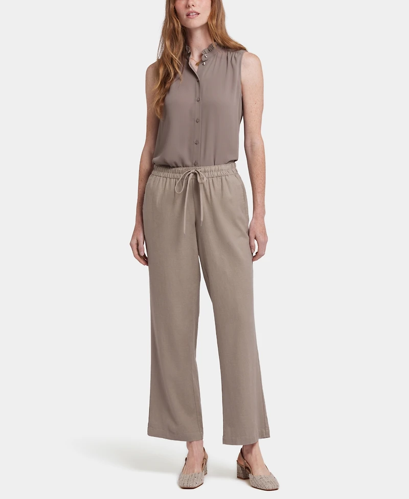 Nydj Petite Relaxed Drawstring Pull-On Pants