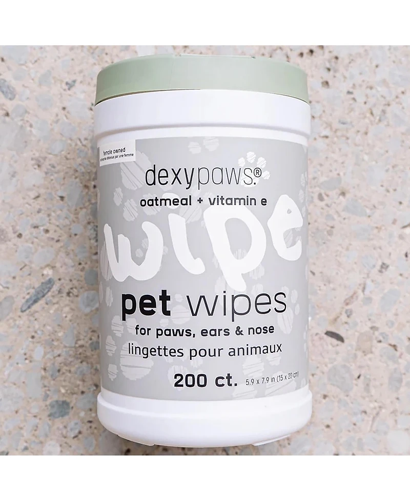 Dexypaws Pet Wipes: Oatmeal & Vitamin E