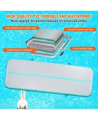 Mecale Inflatable Gymnastics Air Mat with Electric Pump