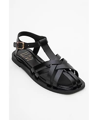 Forever & Always Shoes Women's Andres Leather Sandal