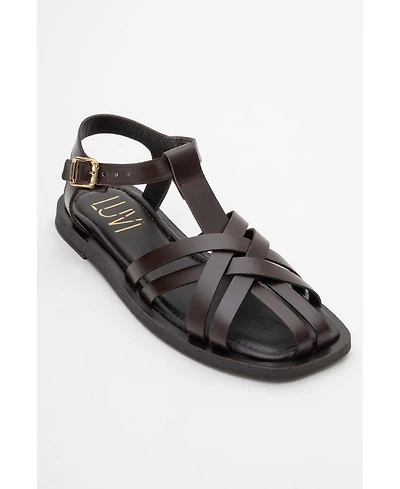 Forever and Always Shoes Women's Andres Leather Sandal