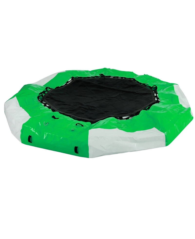 10 Ft Inflatable Water Trampoline with Ladder for Lake and Pool