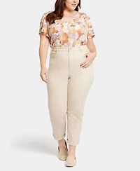 Nydj Plus Margot Girlfriend Jeans with Roll Cuffs