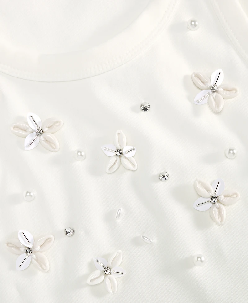 On 34th Women's Seashell-Embellished High-Neck Tank Top, Macy's Exclusive
