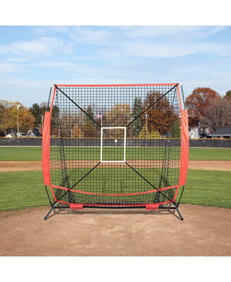 Mecale 5 x 5 Ft Baseball Softball Practice Net with Bow Frame and Carry Bag