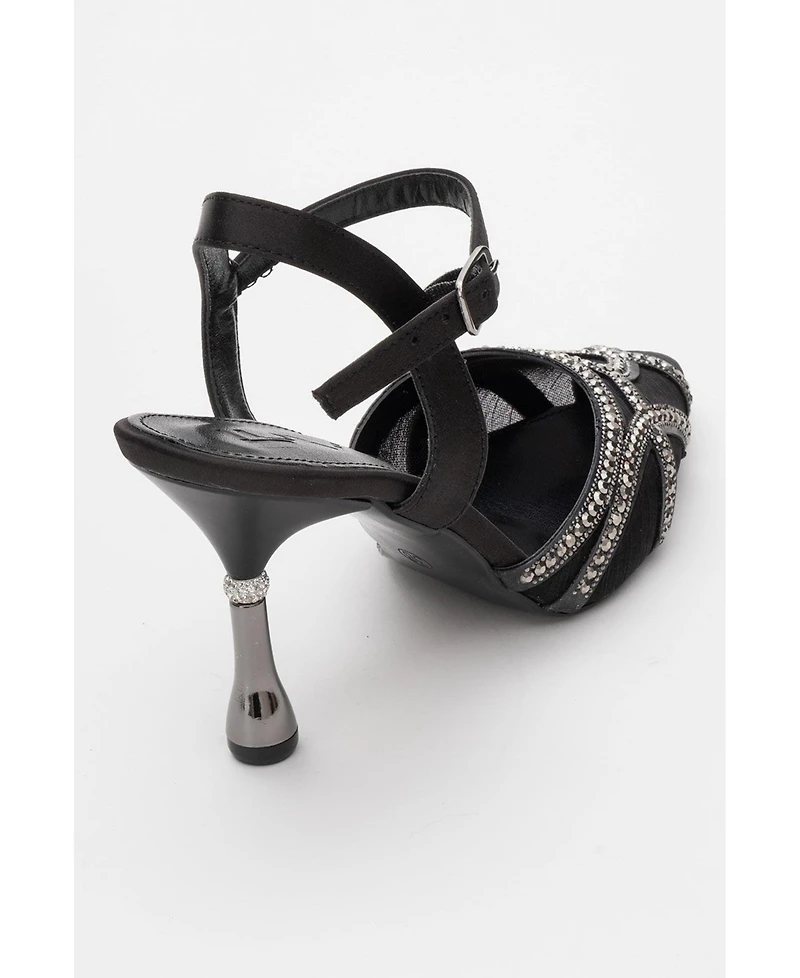 Prologue Shoes Women's Volby Embellished Pointed Toe Pump