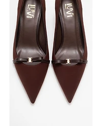 Prologue Shoes Women's Annie Bow Pointed Toe Pump