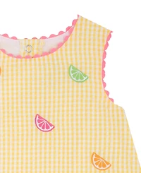 Rare Editions Baby Girls' Sleeveless Top, Bloomer Shorts and Hat, 3-Piece Set