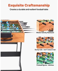 Mecale 42 Inch Folding Foosball Table with 2 Balls