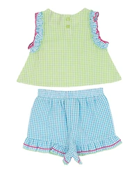 Rare Editions Baby Girls' Sleeveless Top and Elastic Waistband Shorts, 2-Piece Set
