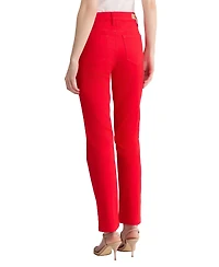 Jones New York Women's Mid Rise Straight Leg Jeans