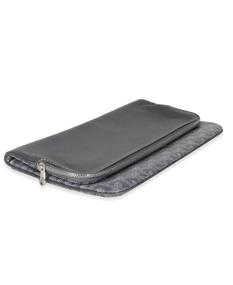 Pre-Owned Goyard Grey Goyardine Canvas Sainte Marie Soft Clutch