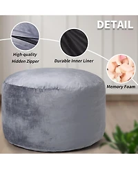 gaomon 48" Giant Bean Bag Chair, Memory Foam, Plush Velvet