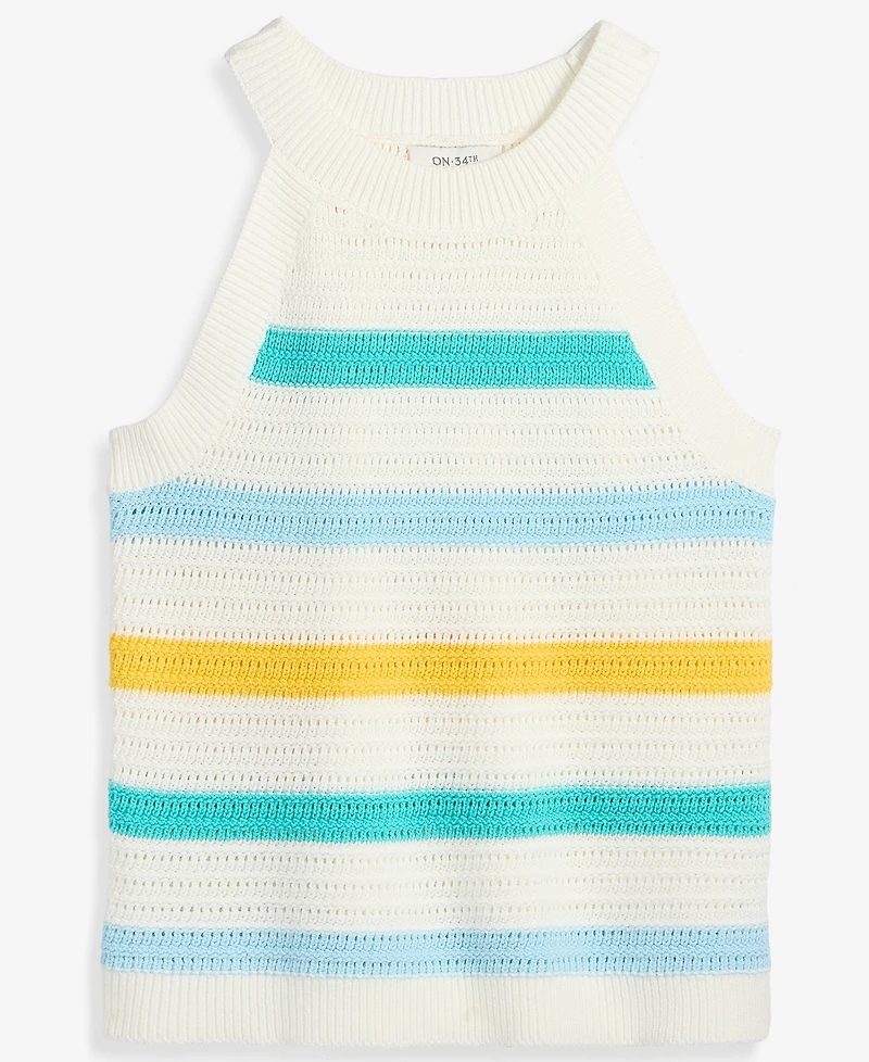On 34th Women's Pointelle Stitch Sweater Tank, Macy's Exclusive