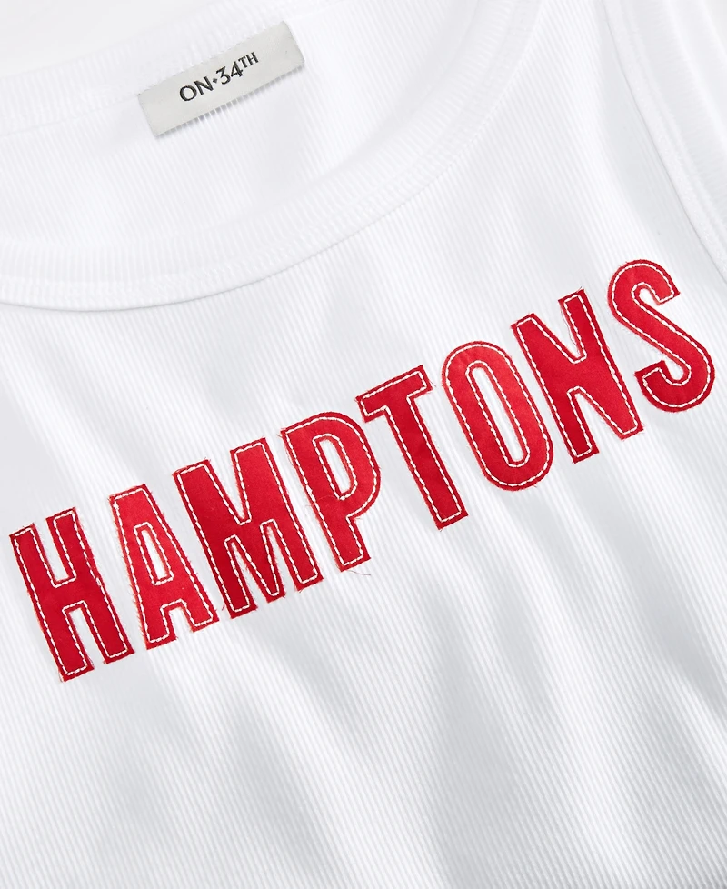 On 34th Women's Hamptons Hi-neck Tank Top, Macy's Exclusive
