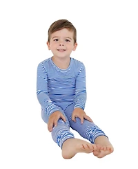 Motette Baby Boys Cobalt Stripe Pajama Set