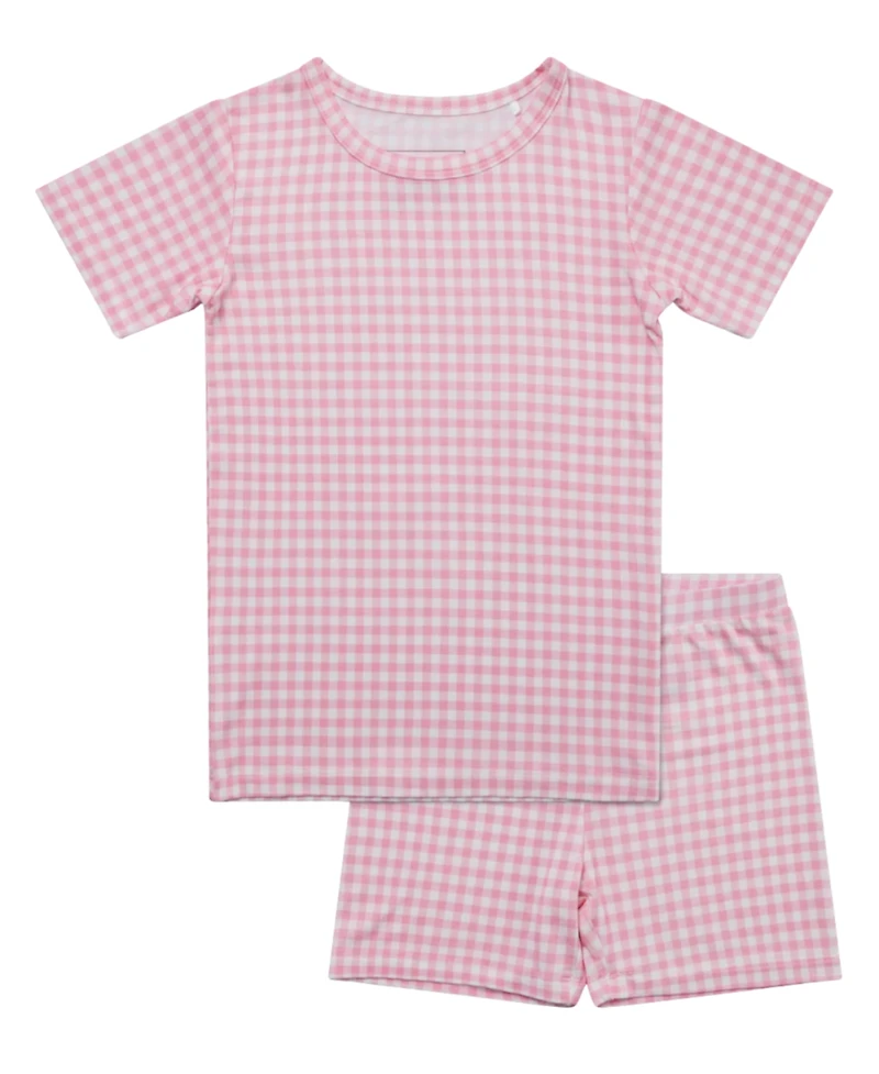 Motette Baby Girls Sugar Gingham Pajama Set