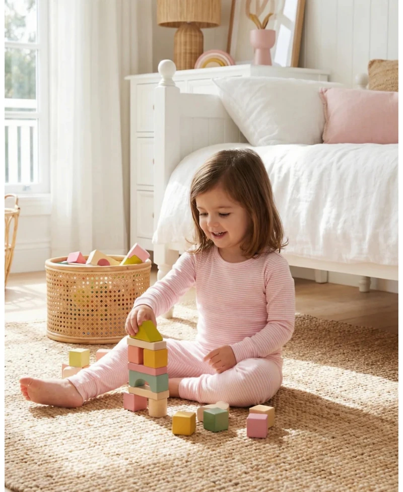 Motette Baby Girls Stripe Pajama Set