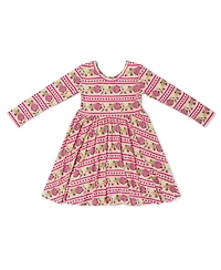 Motette Toddler Girls Pomegranate Soiree Bamboo Twirl Dress