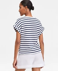 On 34th Women's Primavera Stripe Roll-Cuff Top, Macy's Exclusive