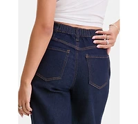 Celebrity Pink Juniors' Mandy Elastic-Waist Jeans