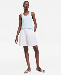 On 34th Women's Pleated Gauze Shorts, Macy's Exclusive