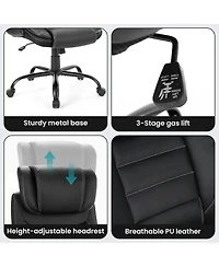 gaomon Big and Tall Executive Office Chair 400lbs for Heavy People,Ergonomic Computer Desk Chair with Lumbar Support and Adjustable Headrest