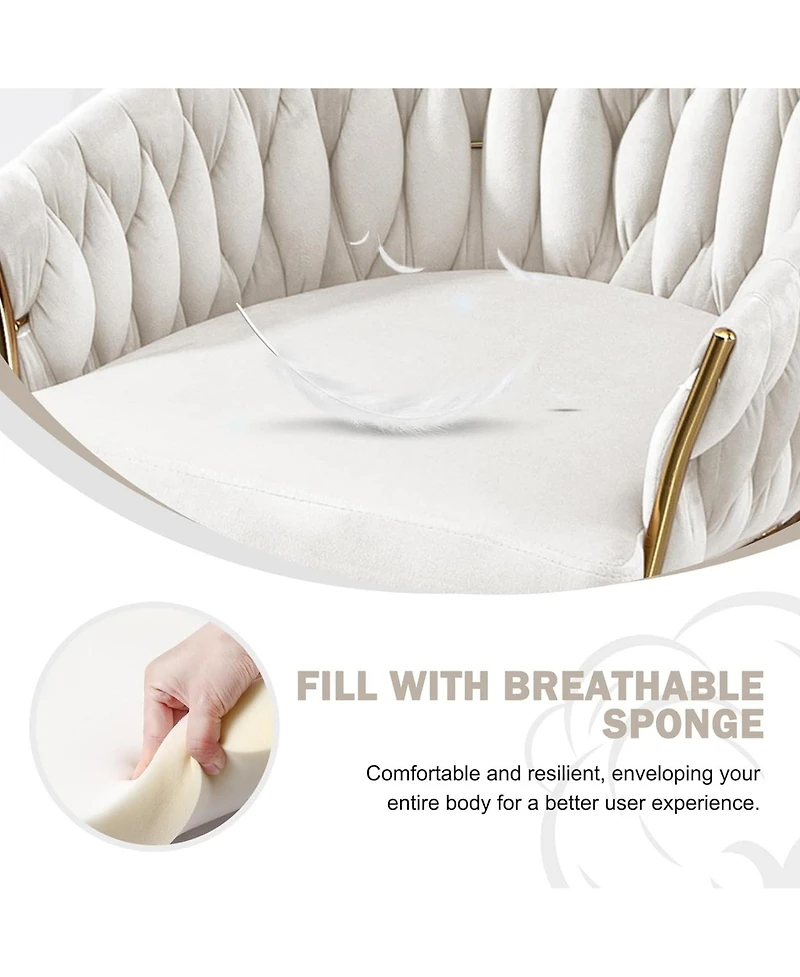 Rainsken Velvet Bar Stools Set of 2