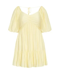 City Chic women's Plus Mindy Babydoll Mini Dress