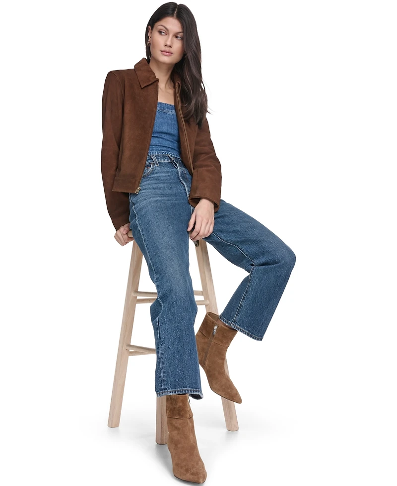 Levi's Women's Real Suede Laydown Collar Jacket
