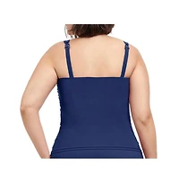 Profile by Gottex Women's Plus Tutti Frutti Sweetheart Underwire Tankini Top