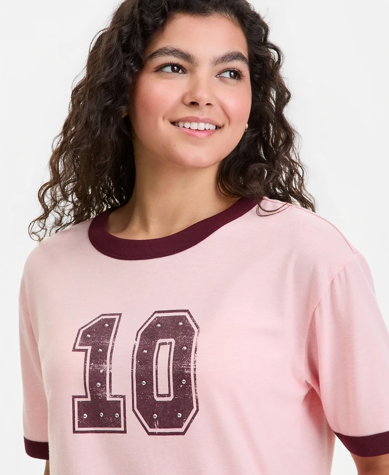 Hippie Rose Juniors' Varsity Ringer T-Shirt