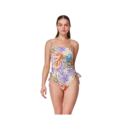 Gottex Women's Cherry Blossom C-Cup Square Neck One Piece