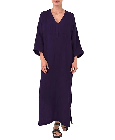 Ocean+Main Women's Gauze Arc Seam Caftan