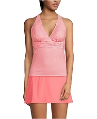 Lands' End Women's V-Neck Plunge X Back Tankini Top