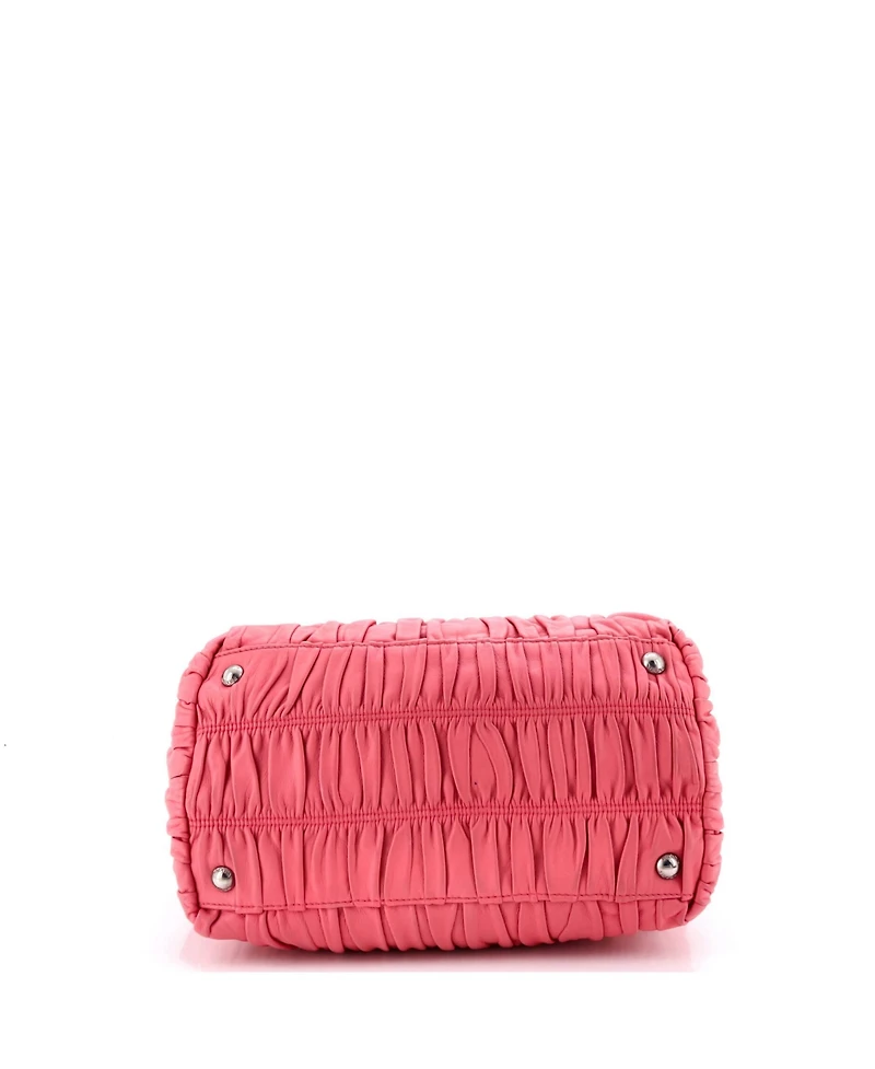 Pre-Owned Prada Small Gaufre Convertible Tote Nappa Leather