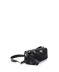 Pre-Owned Prada Medium Padlock Bauletto Shoulder Bag Re-Nylon with Leather