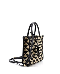 Pre-Owned Prada Mini Symbole Shopper Tote Jacquard