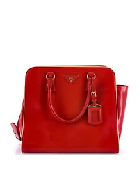 Pre-Owned Prada Medium Promenade Bag Vernice Saffiano Leather