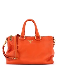 Pre-Owned Prada Medium Convertible Boston Bag Vitello Daino