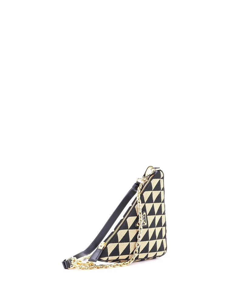 Pre-Owned Prada Mini Symbole Triangle Bag Jacquard