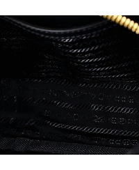 Pre-Owned Prada Symbole Zip Around Shoulder Bag Jacquard