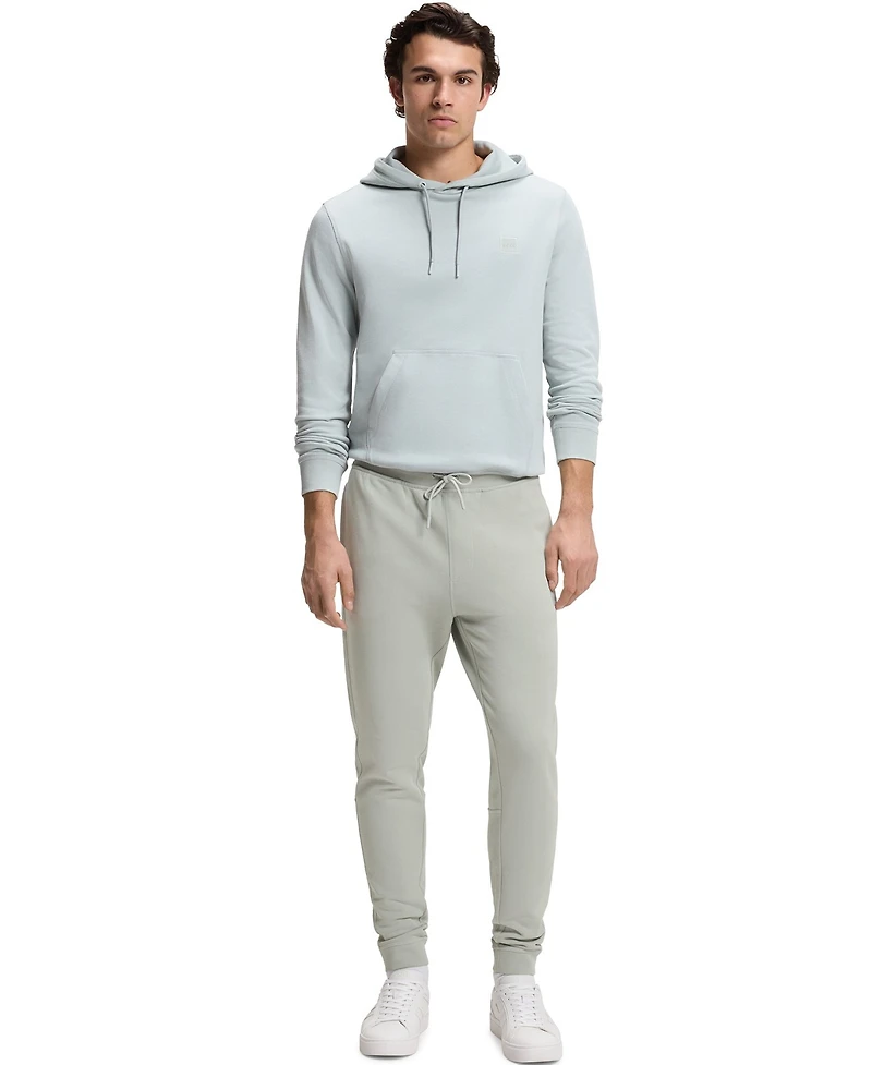 Boss By Hugo Men's Cotton-Terry Logo Patch Tracksuit Bottoms